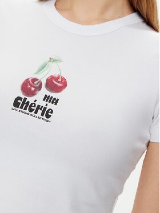 JJXX T-Shirt Gigi 12277657 Biały Stretch Fit