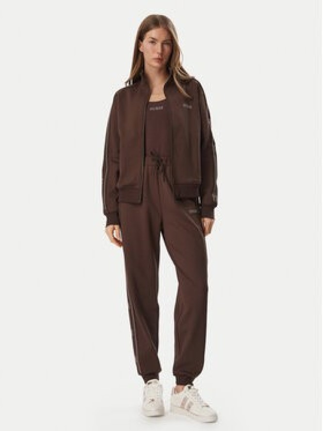Guess Bluza V5BQ15 KCX22 Brązowy Regular Fit