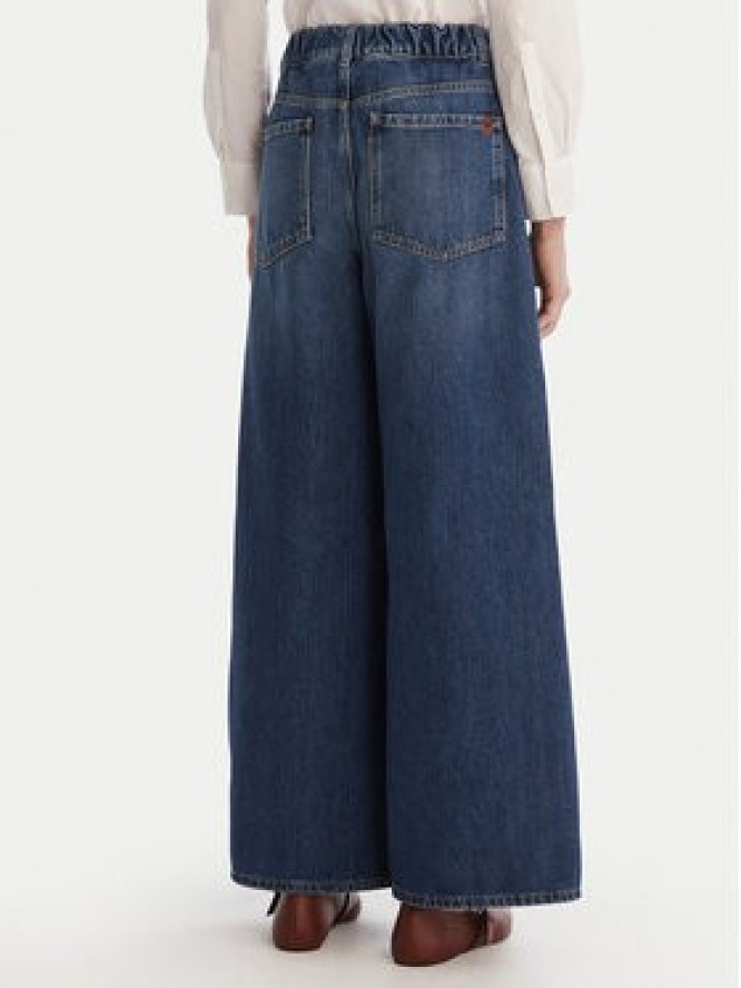Weekend Max Mara Jeansy Vortice 2615181011 Granatowy Wide Leg