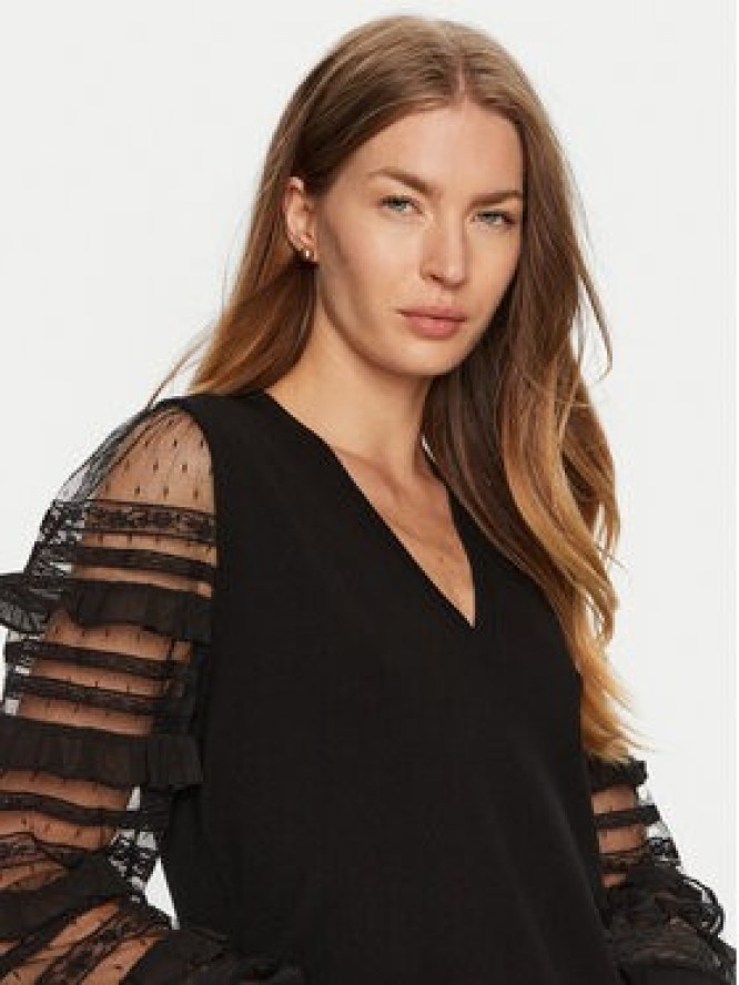 TWINSET Sukienka dzianinowa 241TP3530 Czarny Regular Fit