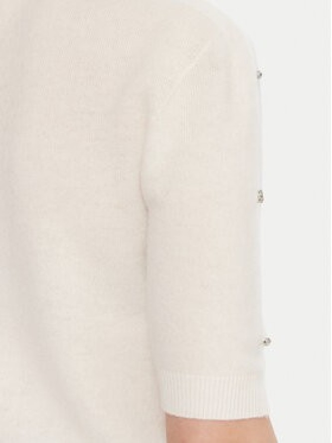 KAOS Sweter RI1KT021 Écru Regular Fit