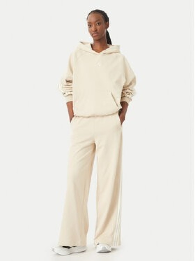 adidas Bluza 3-Stripes KV9930 Beżowy jasny Loose Fit