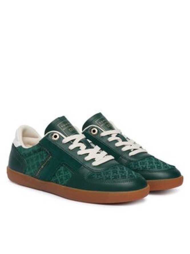 Tommy Hilfiger Sneakersy Th Tribeca Sneaker Monogram FW0FW09691 Zielony
