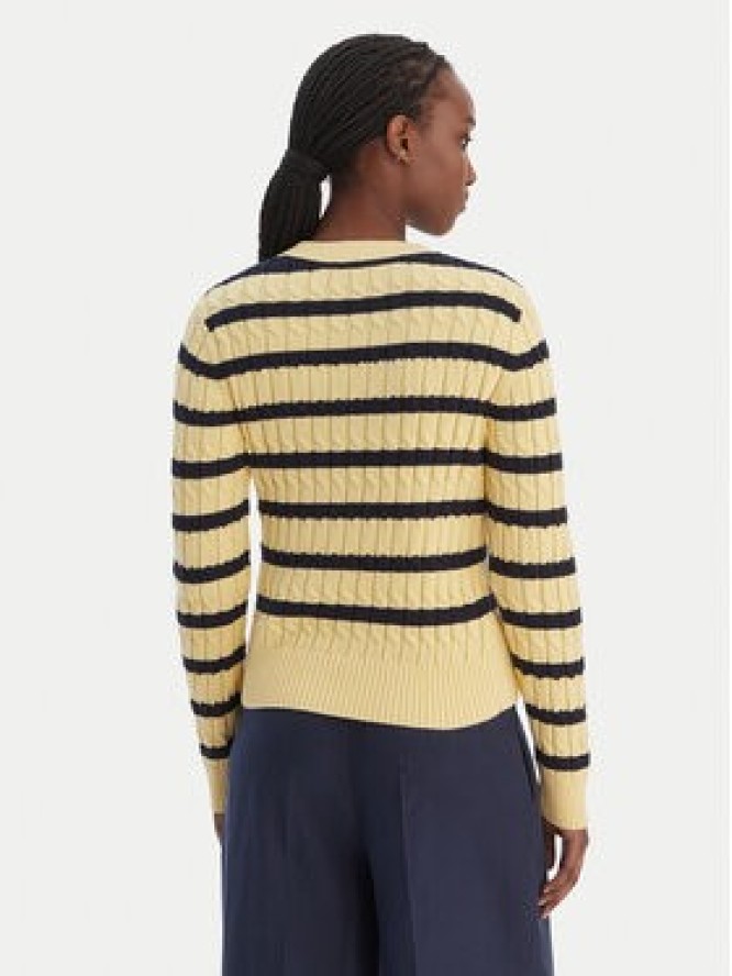 Tommy Hilfiger Sweter WW0WW47644 Żółty Regular Fit