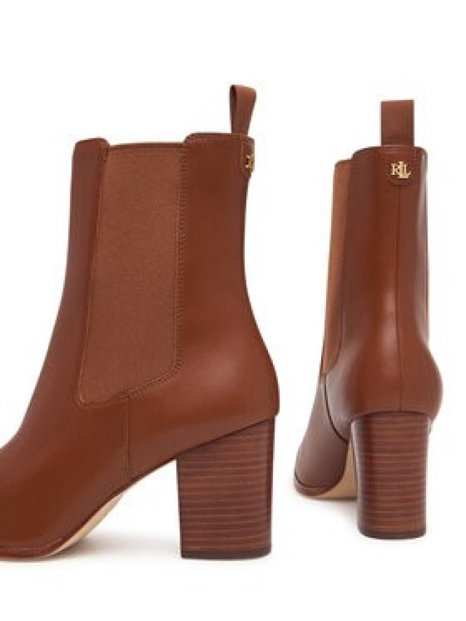 LAUREN RALPH LAUREN Botki Rlyn Bte Hl Bo Bte 802P15661001 Brązowy