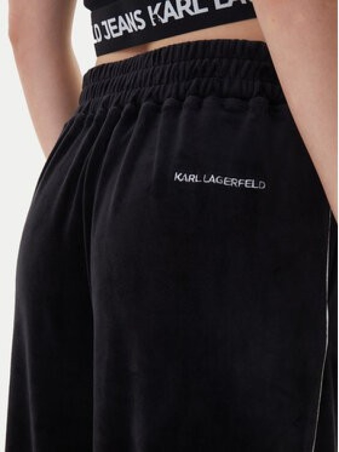 KARL LAGERFELD Spodnie dresowe B1W10022 Czarny Regular Fit