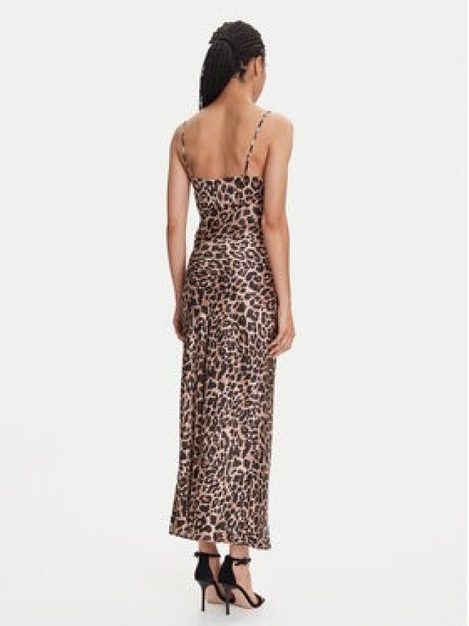 Guess Sukienka wieczorowa W5YK35 WHEZ2 Brązowy Slim Fit