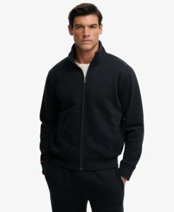 superdry Essential Logo Track Top – rozpinana blu granatowa w kroju loose