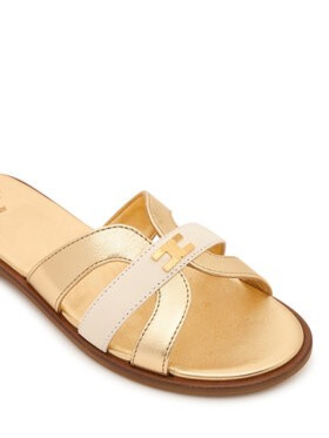 Elisabetta Franchi Klapki F4A2-E0558-1735 D Złoty