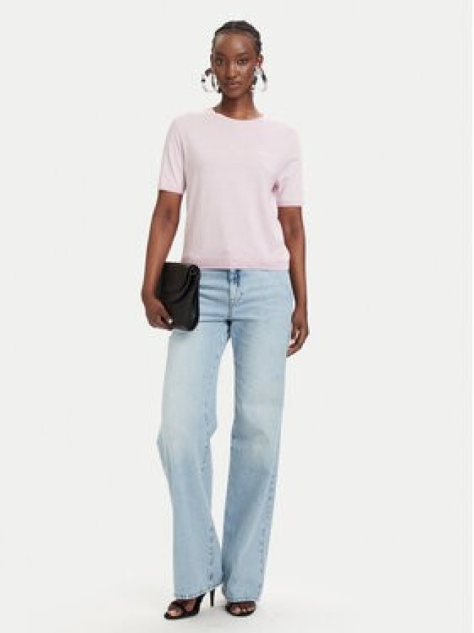 Patrizia Pepe T-Shirt 2M4542/J419-M564 Różowy jasny Regular Fit