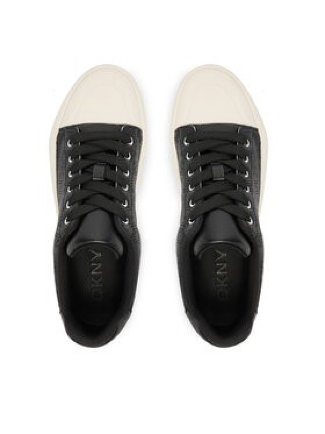 DKNY Trampki York Perf Lace UP K4533691 Czarny