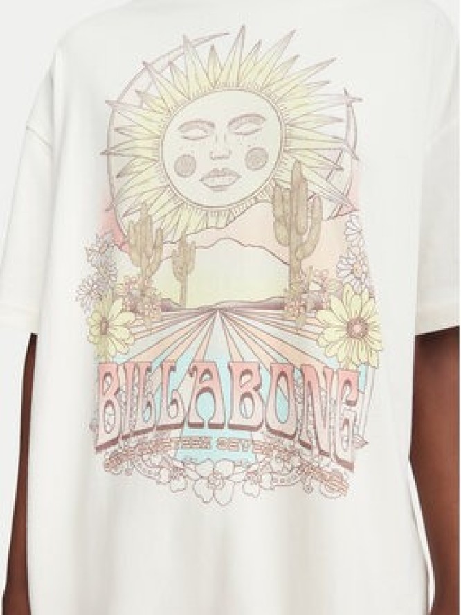 Billabong T-Shirt Chasin Sunshine EBJZT00411 Biały Loose Fit