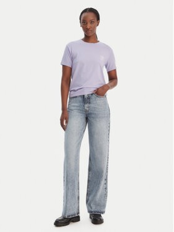 HUGO T-Shirt 50556981 Fioletowy Regular Fit