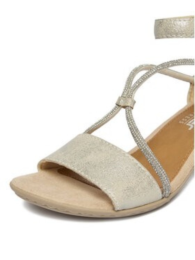 Rieker Sandały CEO-64654-40 Srebrny