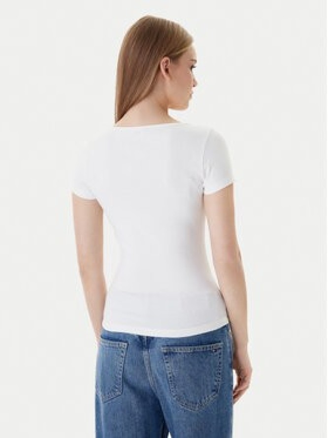 Tommy Jeans T-Shirt DW0DW21837 Biały Slim Fit