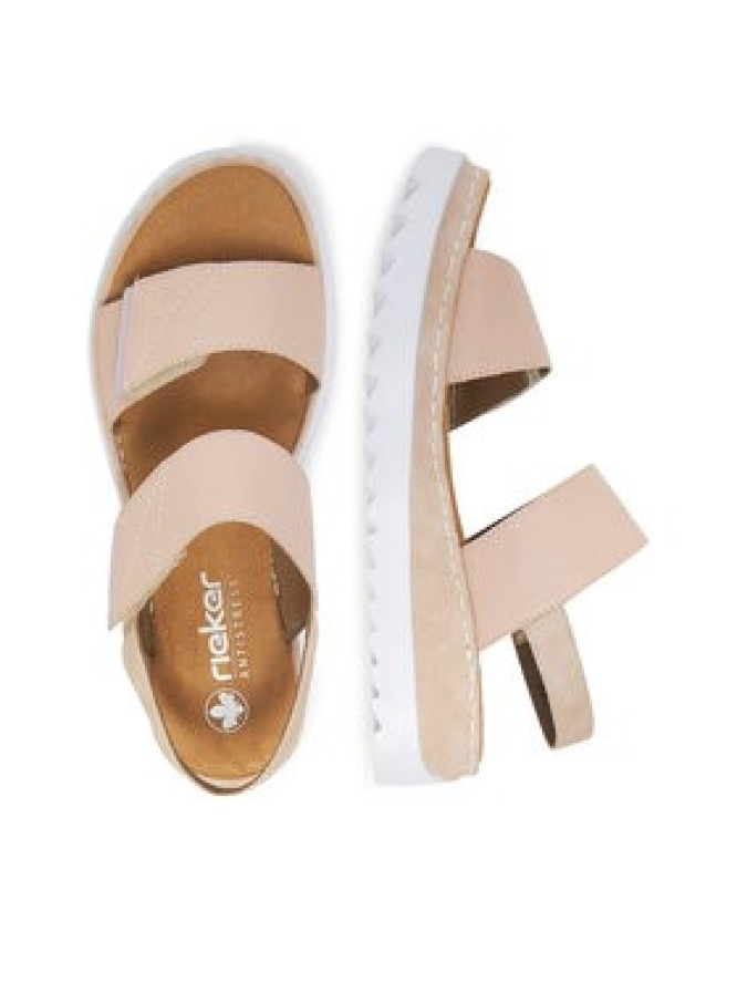 Rieker Sandały V4475-31 Beżowy