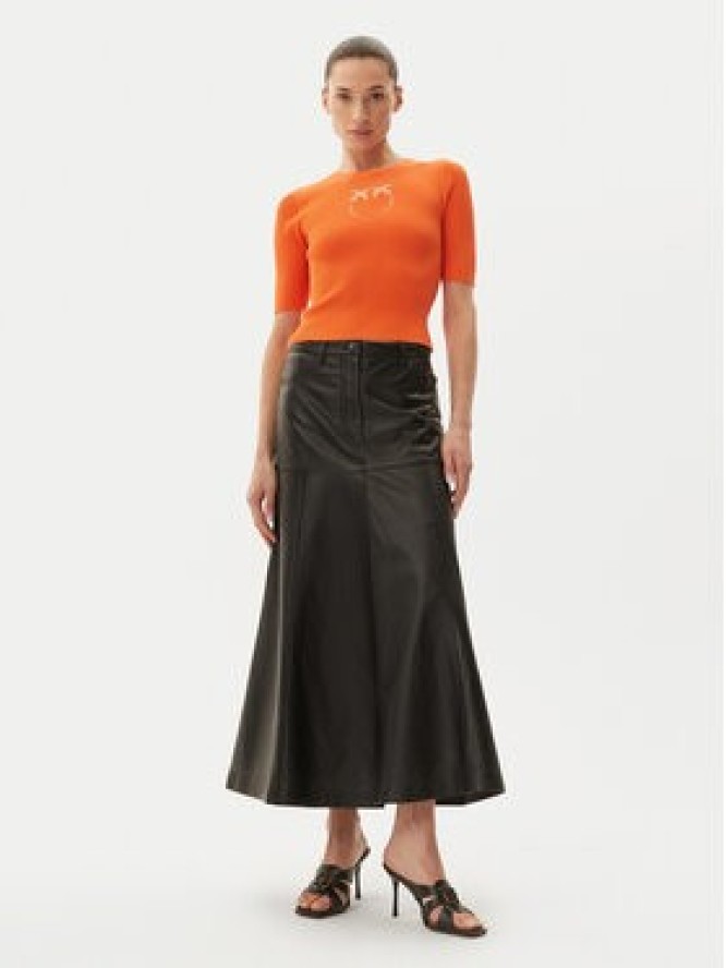 PINKO Sweter Tritone 102017 A1KW Pomarańczowy Slim Fit