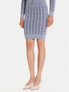 Guess Spódnica mini W5YD68 Z3OU0 Niebieski Regular Fit