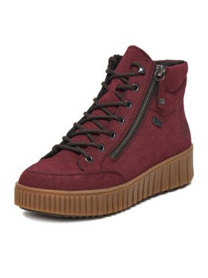 Rieker Trzewiki CEO-Y6104-35 Bordowy