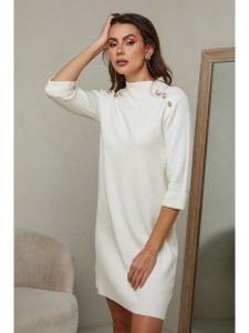 Joséfine Sukienka "Ercsi" w kolorze kremowym rozmiar: XL