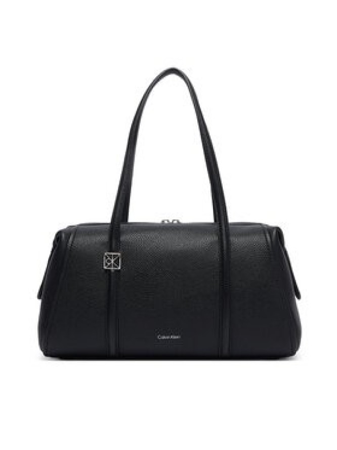 Calvin Klein Torebka Emblem Hw Pebble Doctor Shoulder LV04F3614G Czarny