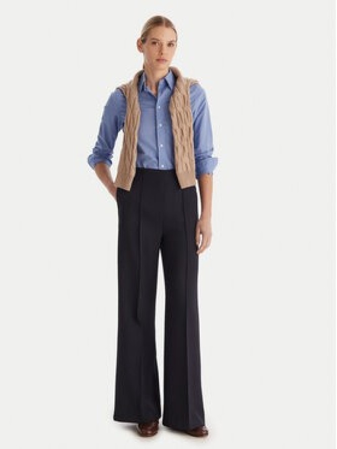 Tommy Hilfiger Spodnie palazzo WW0WW48406 Granatowy Wide Leg