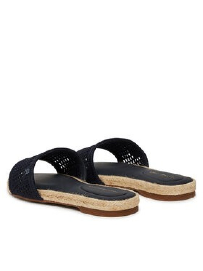 Tommy Hilfiger Espadryle Knit Mesh Espadrille Flat Sandal FW0FW08744 Granatowy