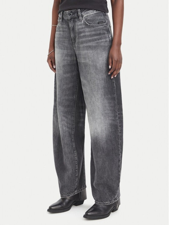 G-STAR Jeansy Barrel 3D D30623-D537 Szary Boyfriend Fit