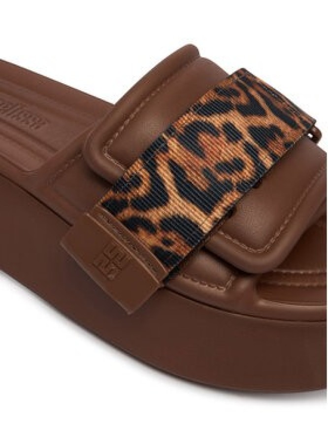 Melissa Klapki Melissa Free Fuzzy Slide Platform Ad 37835 Brązowy