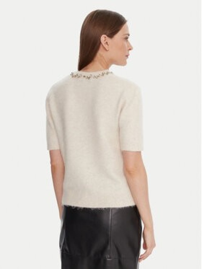 KAOS Sweter RI1NT071 Écru Regular Fit