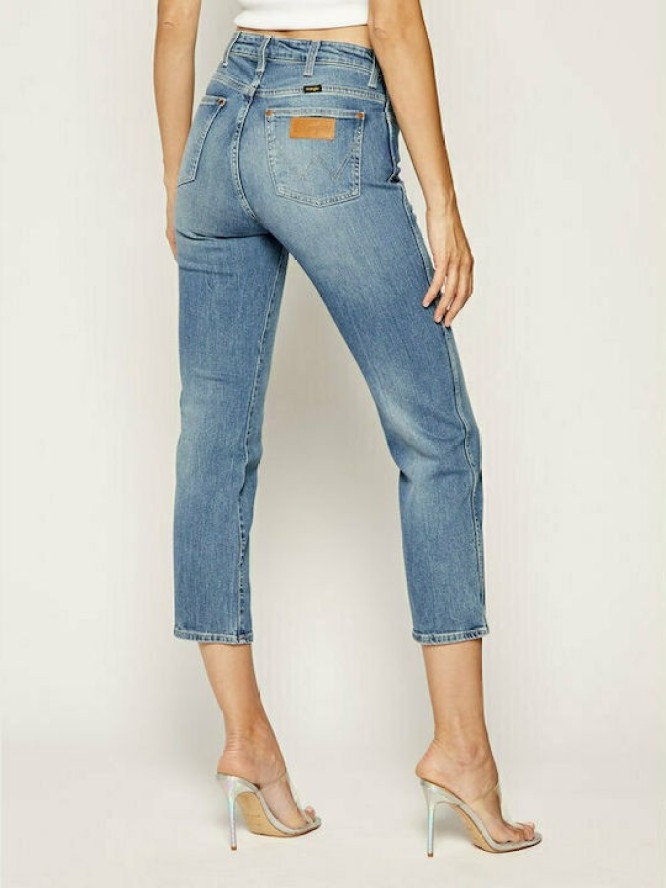 SPODNIE DAMSKIE WRANGLER RETRO STRAIGHT HAPPY DAYS W22AJH96M 112127789