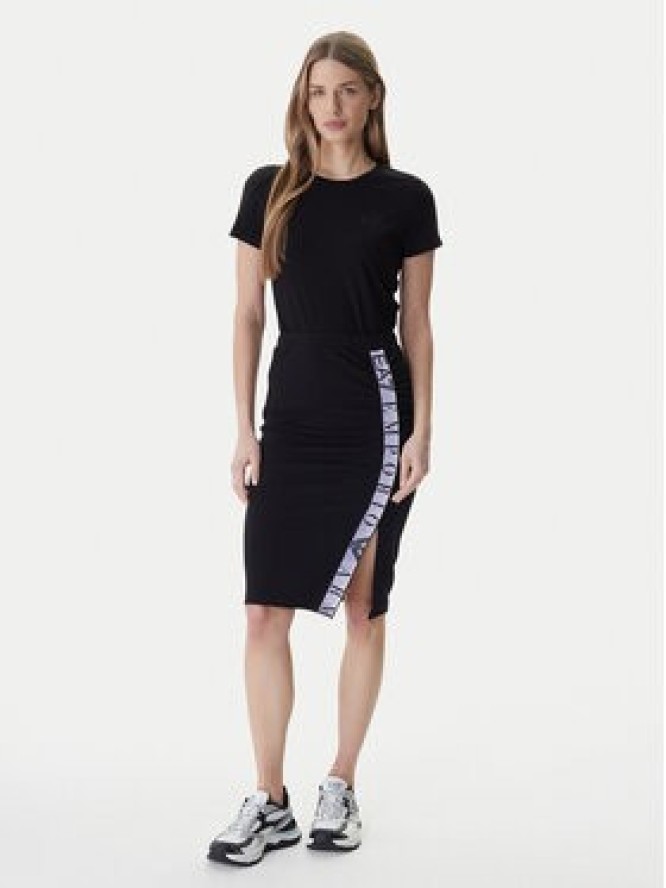 EA7 Emporio Armani Spódnica midi 7W001156 AF12501 Czarny Slim Fit
