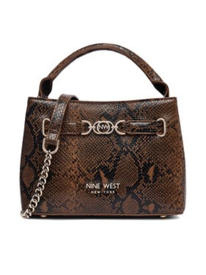 Nine West Torebka EO-CITY GRACE-LDA9420 SNAKE Brązowy