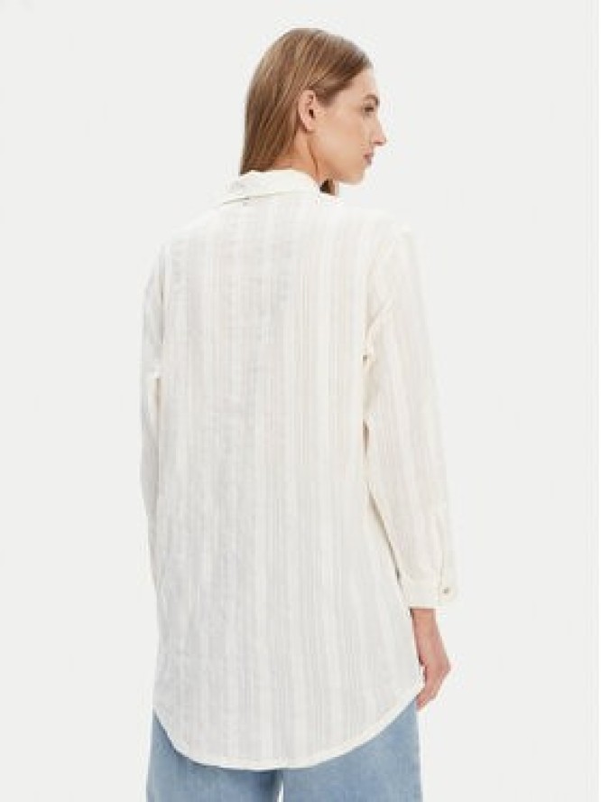Roxy Koszula ERJX603447 Écru Relaxed Fit