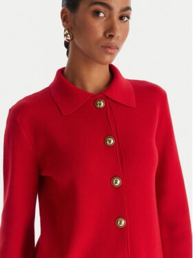 Luisa Spagnoli Sukienka dzianinowa Magilla 100109 Czerwony Regular Fit