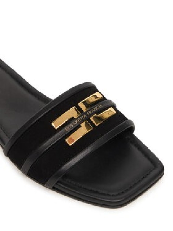 Elisabetta Franchi Klapki SA72L61E2 Czarny