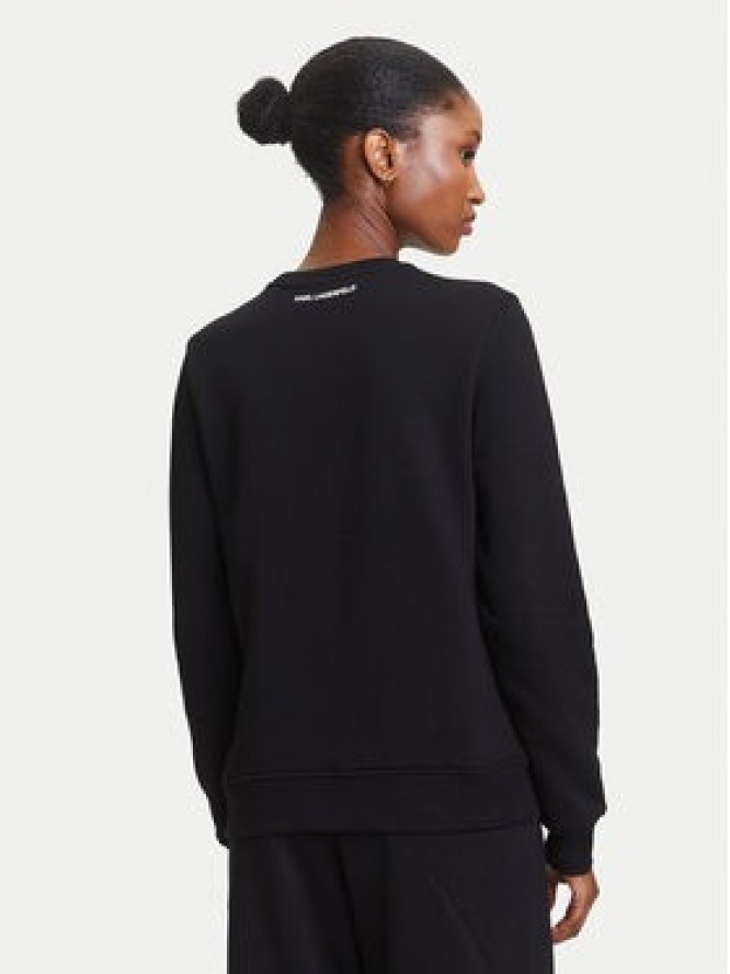 KARL LAGERFELD Bluza A3W20010 Czarny Regular Fit