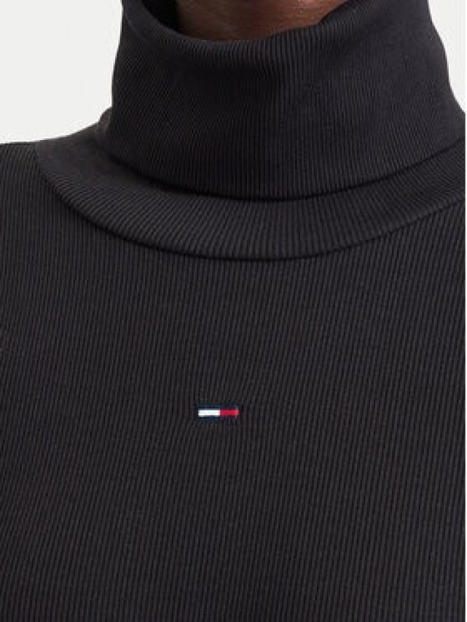 Tommy Jeans Sukienka dzianinowa Bodycon DW0DW23320 Czarny Slim Fit