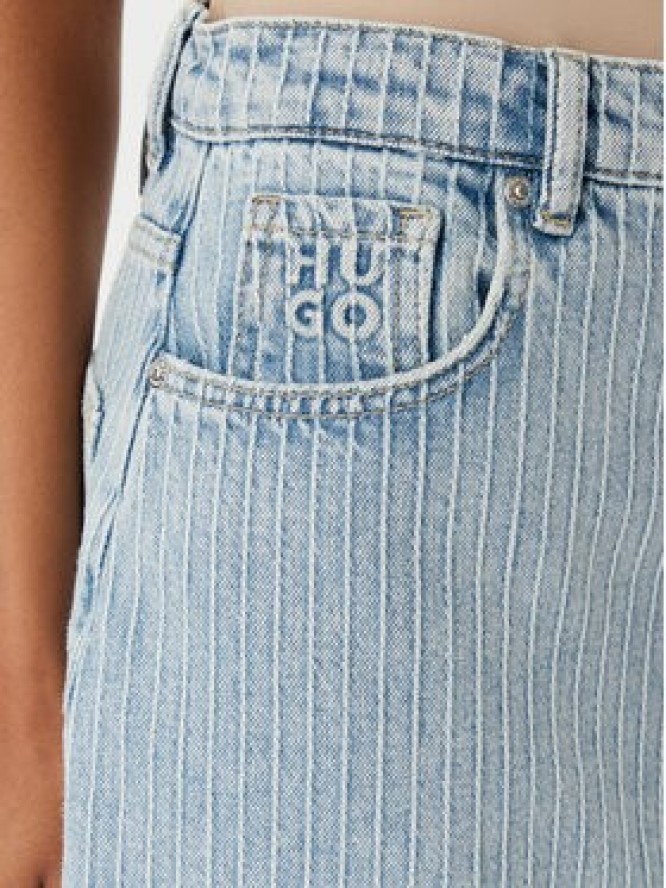 HUGO Spódnica jeansowa Gatje_4 50568239 Błękitny Regular Fit