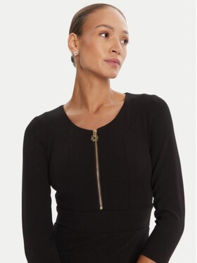 Rinascimento Sukienka koktajlowa CFC0125584003 Czarny Slim Fit