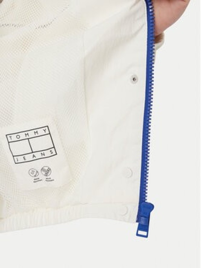 Tommy Jeans Wiatrówka Regatta DW0DW22915 Biały Oversize