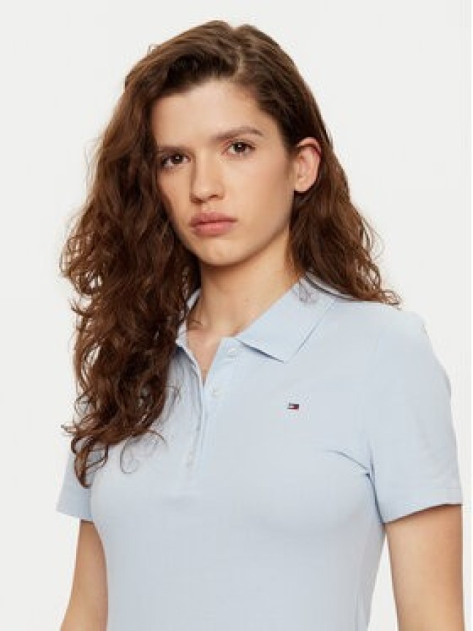 Tommy Hilfiger Sukienka codzienna WW0WW43228 Niebieski Slim Fit