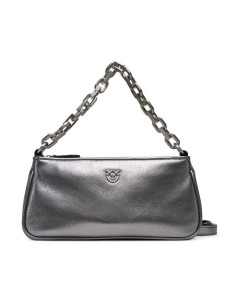 PINKO Torebka Half Moon Baguette Mini AI 25-26 PLTT 105069 A2O9 Srebrny
