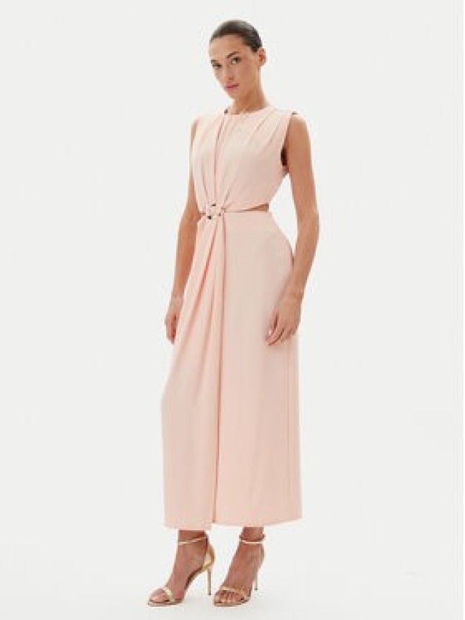 Haveone Sukienka wieczorowa AFS-N029 Beżowy Regular Fit