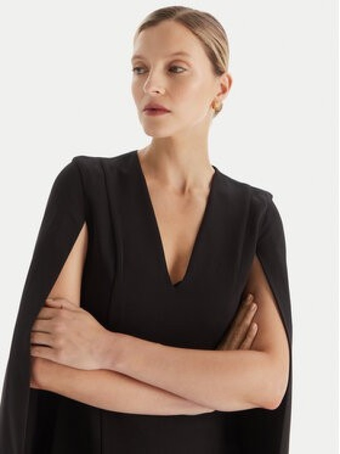 TWINSET Sukienka koktajlowa 252TT2402 Czarny Regular Fit