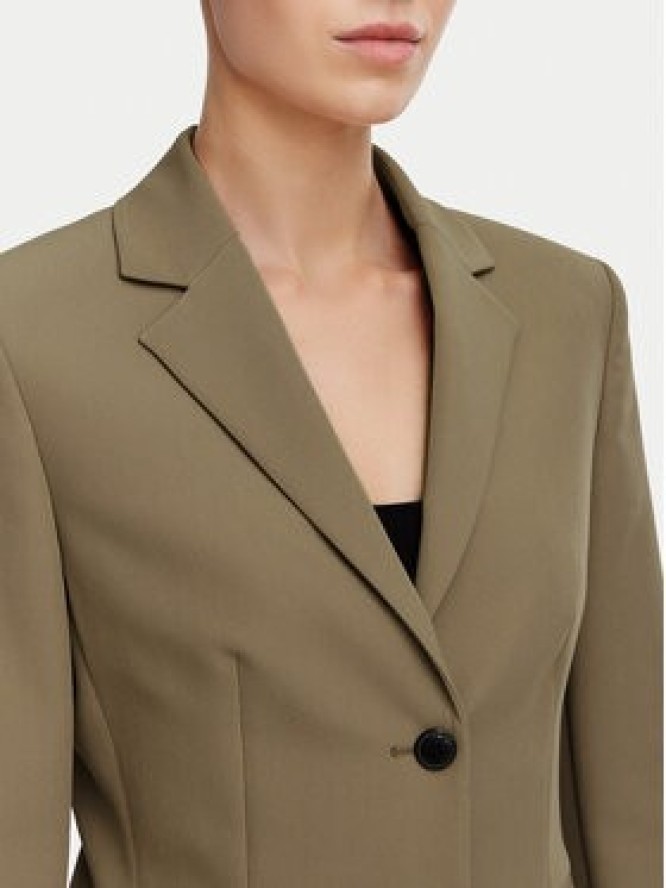 HUGO Marynarka Agonia-1 50539976 Brązowy jasny Slim Fit