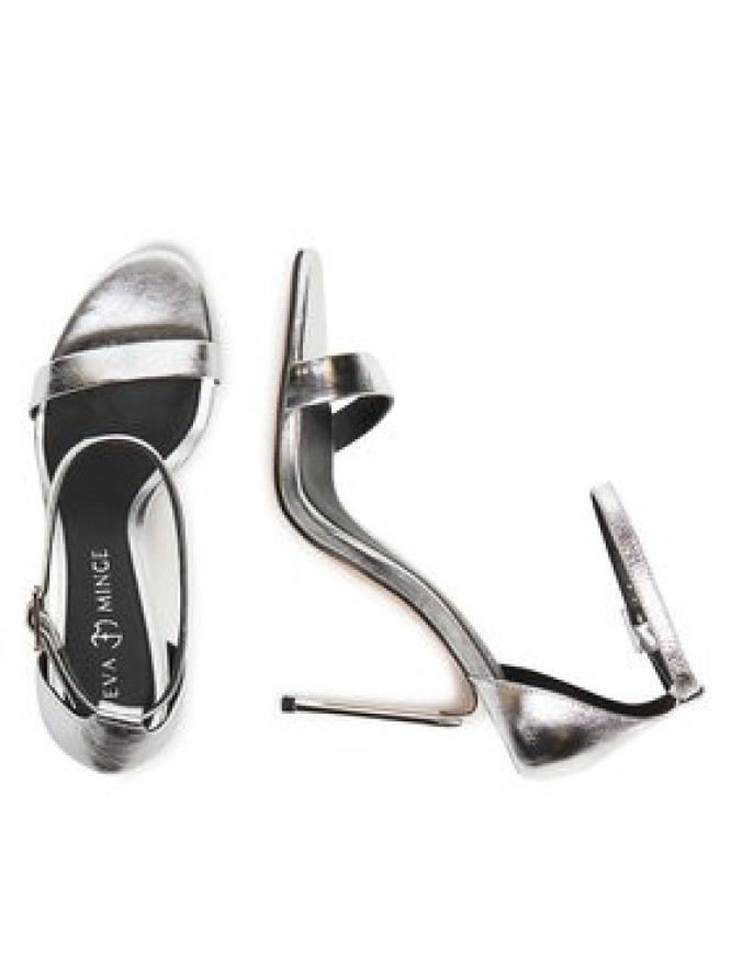 Eva Minge Sandały RHODODEN-LT934-32 Srebrny