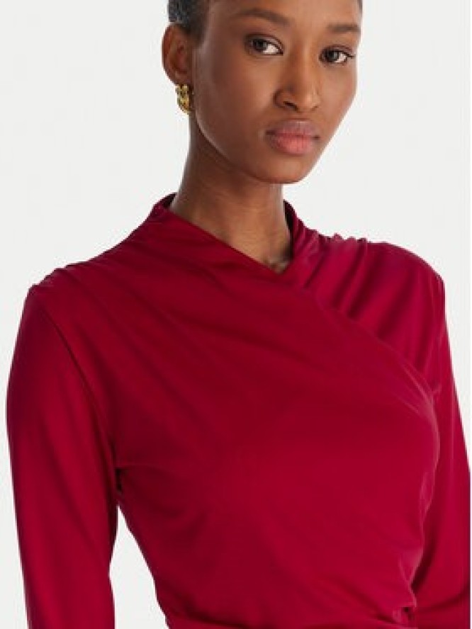 ACCESS FASHION Sukienka koktajlowa 54-3040-225 Czerwony Slim Fit