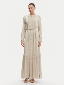 MICHAEL Michael Kors Sukienka koszulowa MS482CM8BB Beżowy Regular Fit