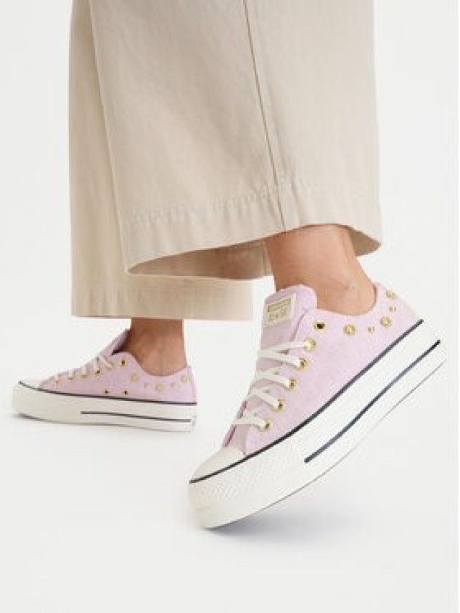 Converse Trampki Chuck Taylor All Star Lift Platform Heathered Glam​ A17595C Różowy